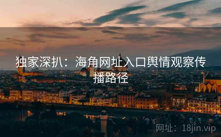 独家深扒：海角网址入口舆情观察传播路径