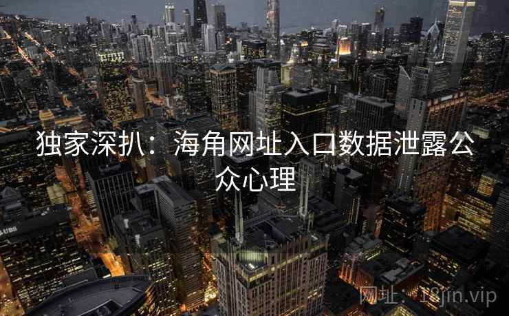 独家深扒：海角网址入口数据泄露公众心理